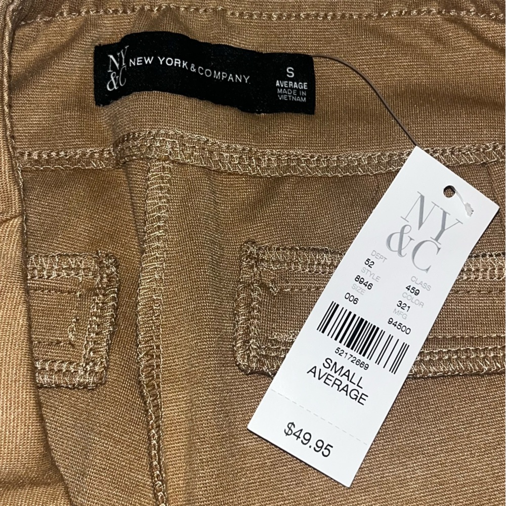 New York & Company Womens Dress Pants Tan Boot Cut Trousers Stretch Small NWT - Picture 7 of 8